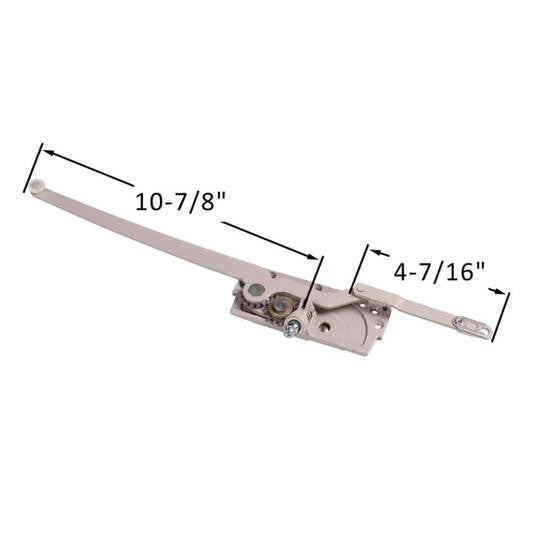 Truth Hardware Entrygard Dual Arm Casement Window Operator With Offset Down 4-7/16" Link Arm