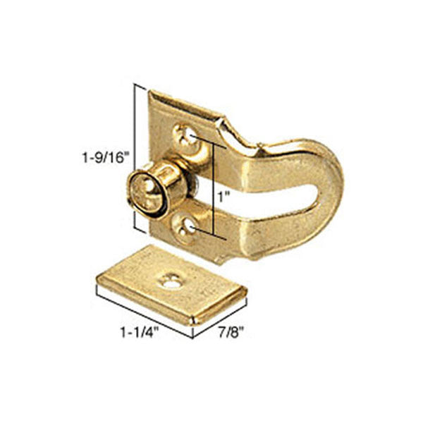 Double Hung Window Vent Lock, Brass - 2 pack *DISCONTINUED*