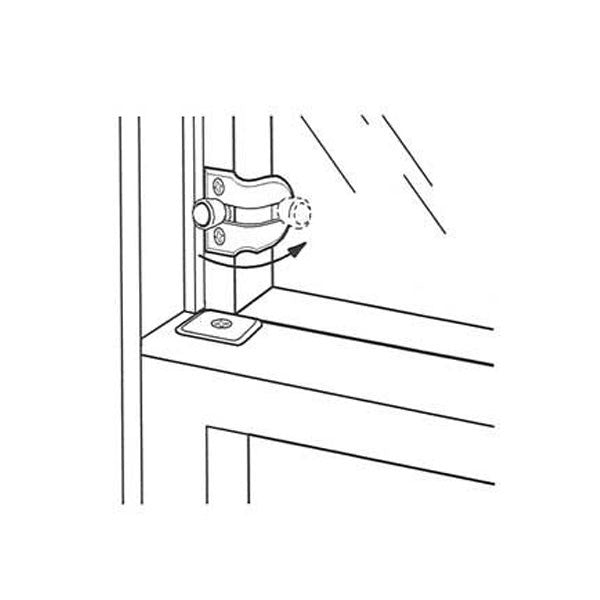 Wood Window - Vent Lock - Brass