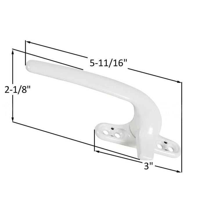 Casement and Awning Window Cam Handle With 2-1/4" Screw Holes