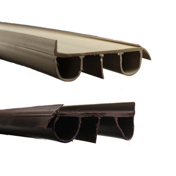 Door Bottom/Sweep, Staple-On, Beige, 36 inch