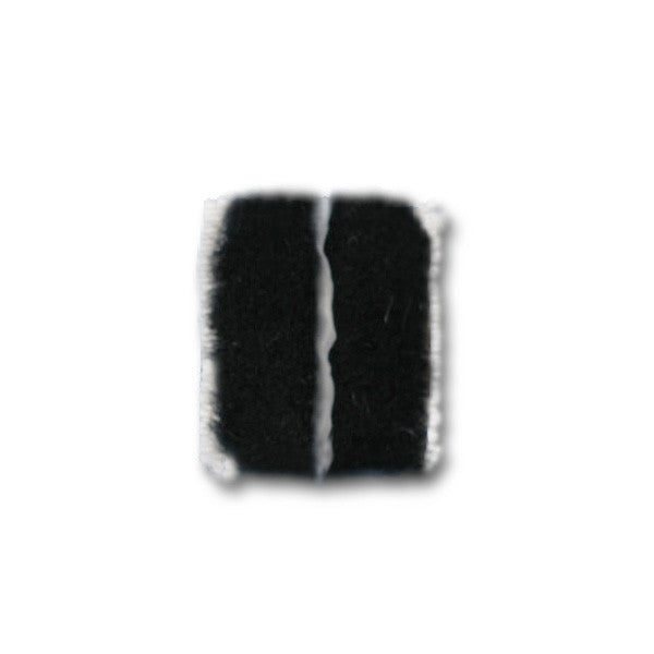 Dust/ Corner Pad, 1-1/4 x 1-1/2, Adhesive Back - Black *DISCONTINUED*