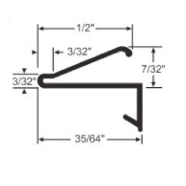 Leaf Weatherstrip 1/2" x 84"