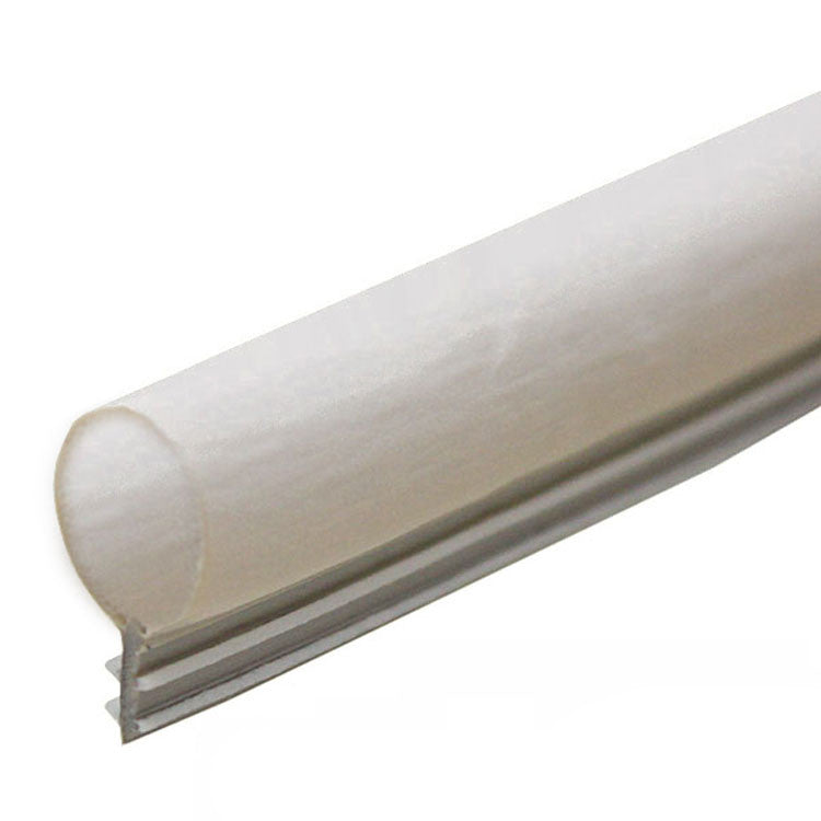 Hollow Bulb Weatherstrip, .375 Diameter Kerf, White