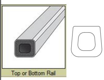 Top and Bottom Rail Weatherstrip 9181571 Weatherstrip - Black Top & Bottom Rail
