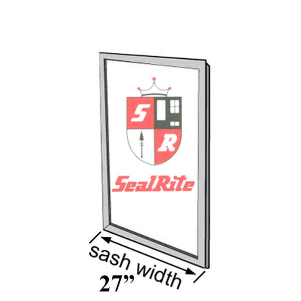 SealRite Primed Wood Casement Sash 24" Width (Glass Width); Glass Not Included