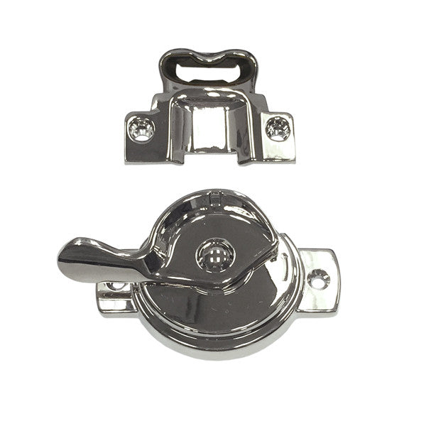 Active Lock and Keeper Kit 9015617 Lock and Keeper Kit with Screws - Active 3/4" Glass - Polished Chrome