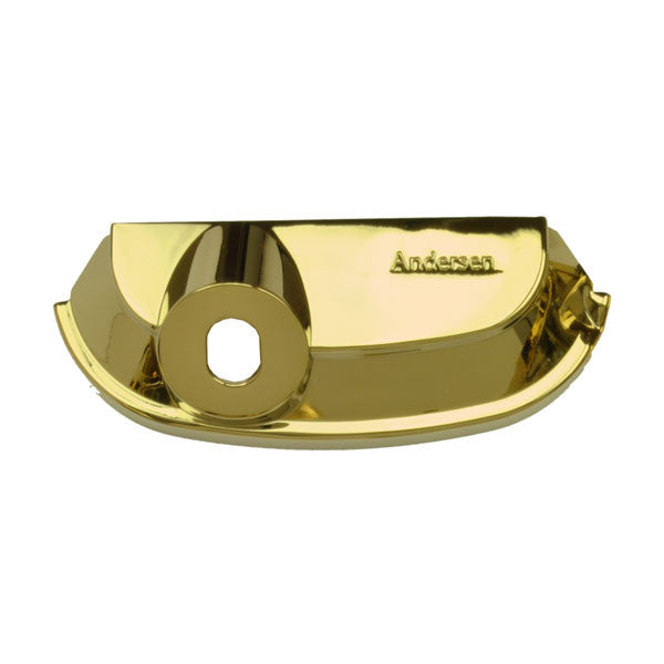A-Series Casement and Awning Operator Cover 9016078 Traditional Operator Cover - Bright Brass
