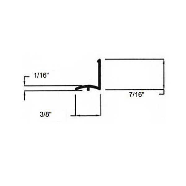 Glazing Bead, Two-Line Shape, VINYL - White