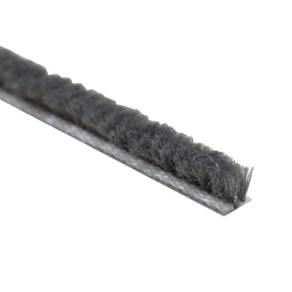 Weatherstrip .187 Backing x .140 Pile Height - Grey *DISCONTINUED*